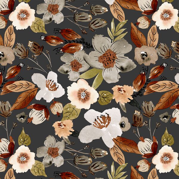 Moody Florals in Midnight