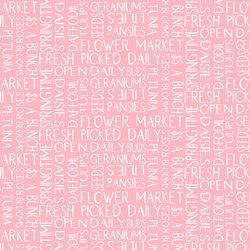 Garden Text in Blooming Pink