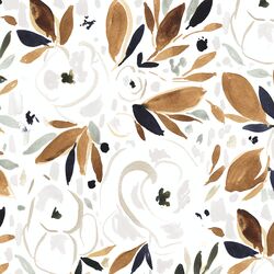 Large Alma Floral in White