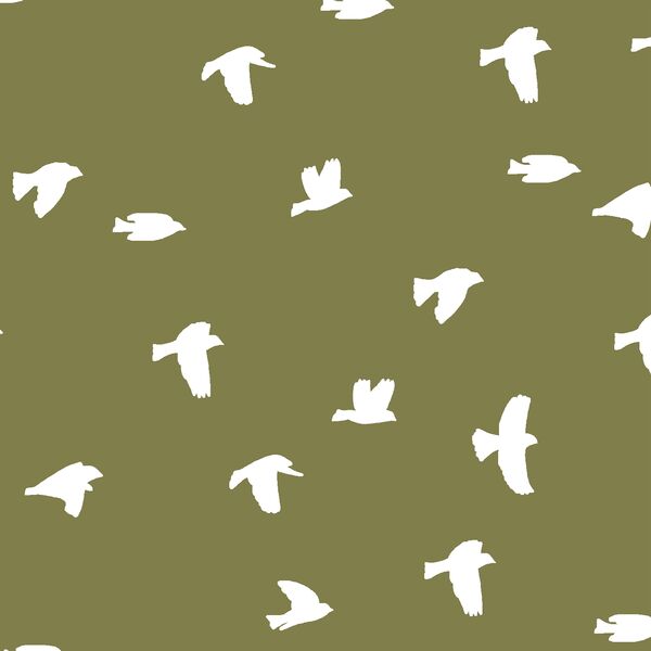 Flock Silhouette in Jungle