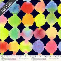 Color Burst Canvas in Navy