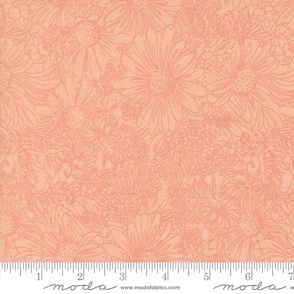 Pen Ink Flowers in Pretty Pink