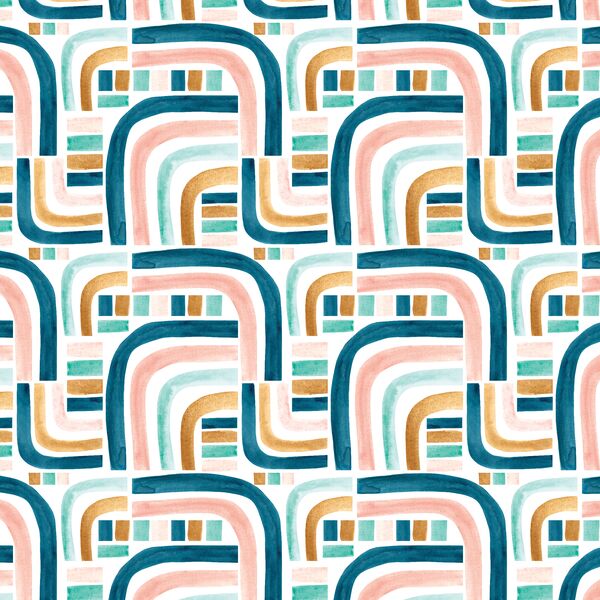 Little Retro Stripe in Rainbow