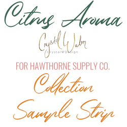 Citrus Aroma Sample Strip