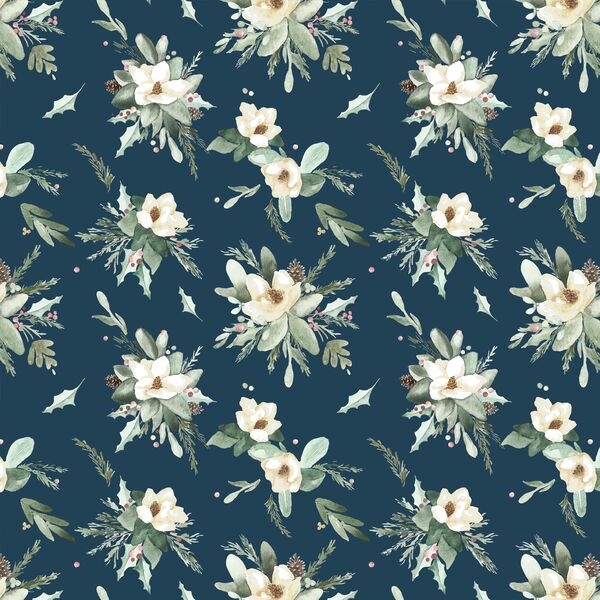 Small Magnolia Pines in Solstice Blue