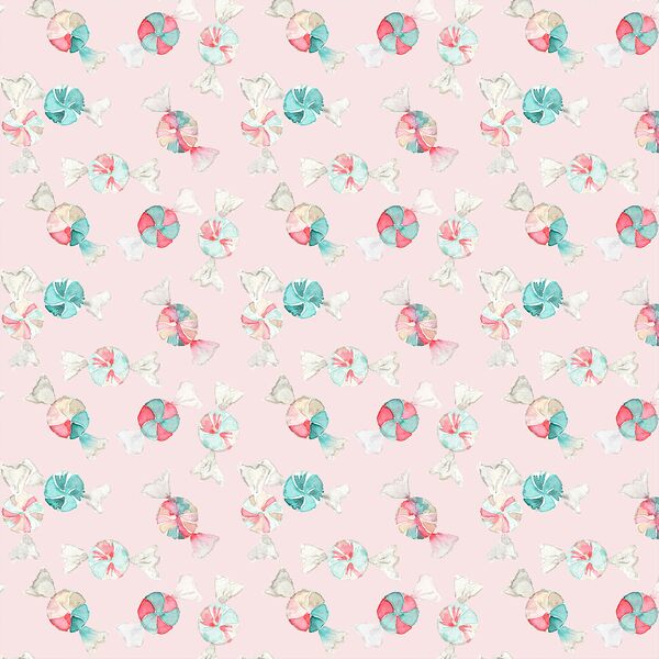Small Peppermint Candy in Ice Blush