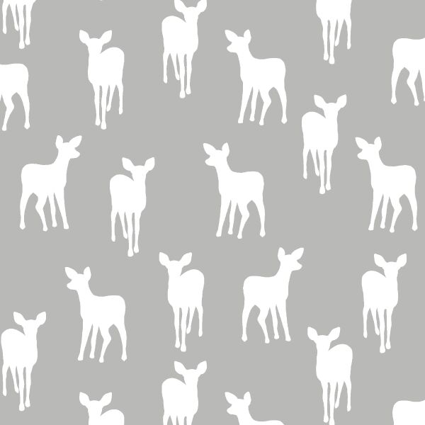 Fawn Silhouette in Pebble