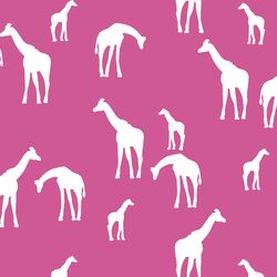 Giraffe Silhouette in Petunia