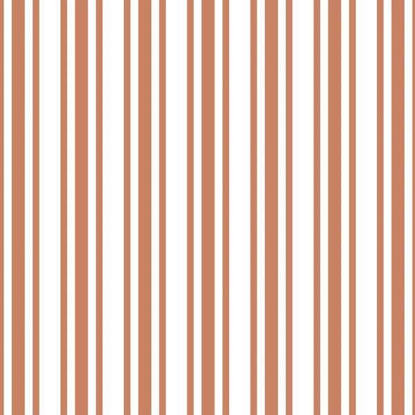 Triple Stripe in Rust Orange