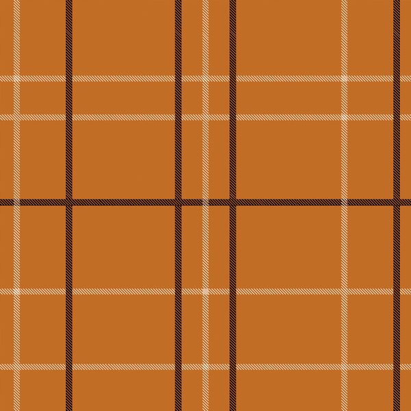 Tartan in Pumpkin