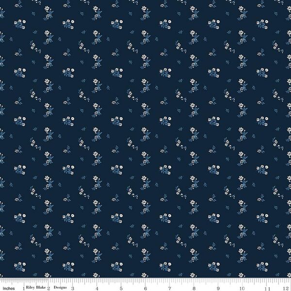 Ditsy in Navy