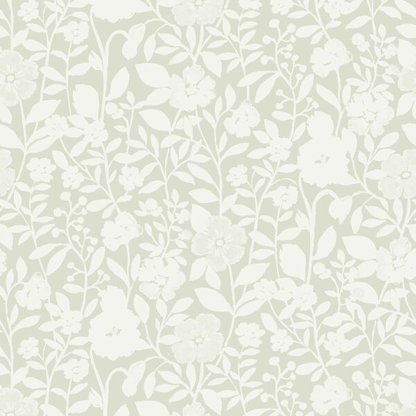 Tonal Wildflowers in Lichen Green