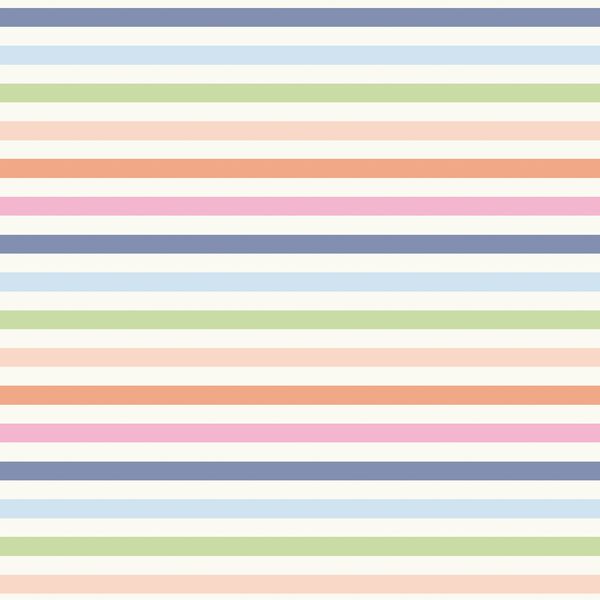 Rainbow Stripe Horizontal in Fallen Blooms