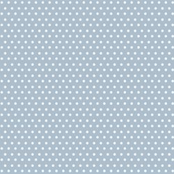 Winter Dot in White on Cashmere Blue