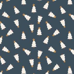 Christmas Trees in Midnight Blue