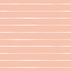 Stripe in White on Vintage Rose