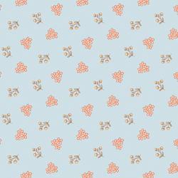 Petite Floral in Bluebell