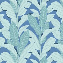 Playful Palms in Blueberry