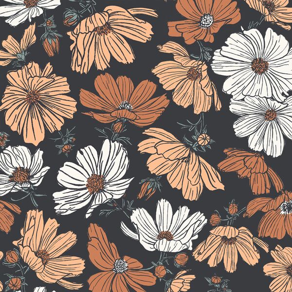 Abloom in Charcoal