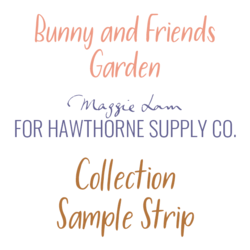 Bunny and Friends Garden Sample Strip