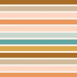 Boho Rainbow Stripe in Vintage Summer