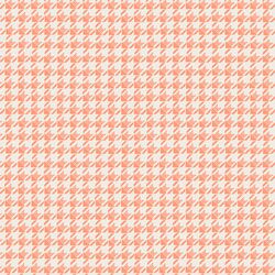 Striped Houndstooth in Coral Pink