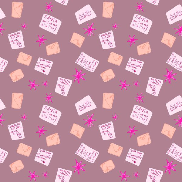 Letters to Santa in Sugared Plum