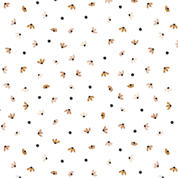 Petal Dot in White