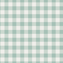 Gingham in Aqua Spring