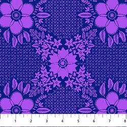 Embroidery in Grape
