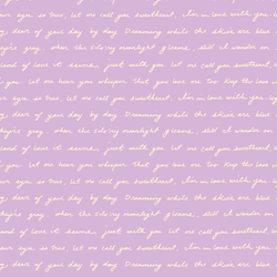 Let Me Call You Sweetheart in Lilac