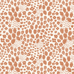 Berry Meadows in Caramel on Cream