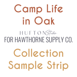Camp Life in Oak Sample Strip
