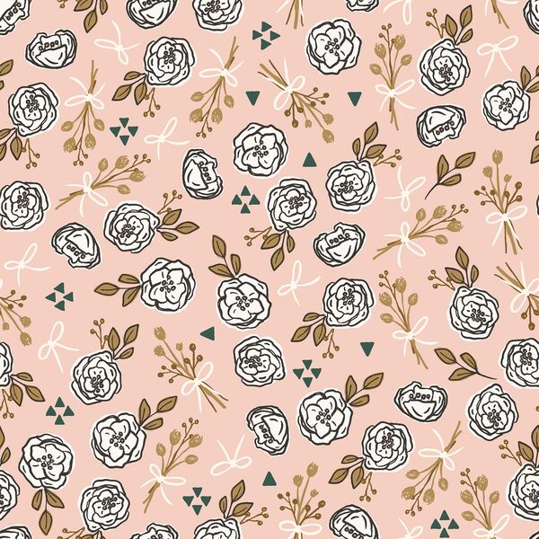 Texas Floral in Rose
