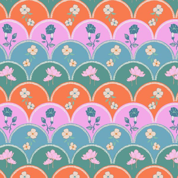 Embroidered Linens in Garden