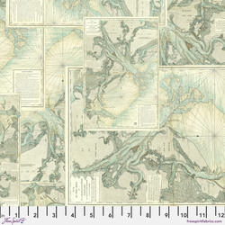Map in Teal