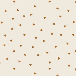 Tiny Hearts in Boho Brown on Egret