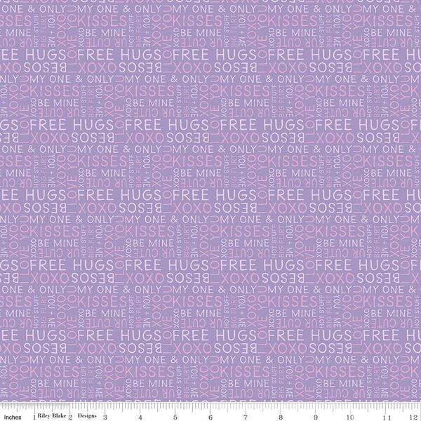 Text in Lilac