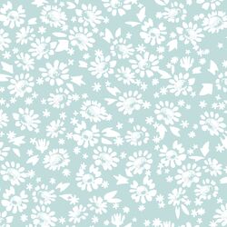 Daisies in Glacier Blue