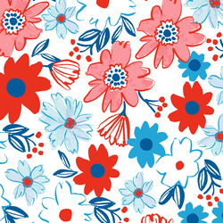 Large Bold Florals in Glory