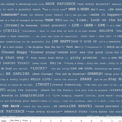 Happy Text in Denim