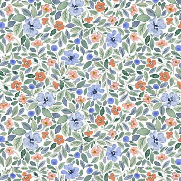 Tea Garden in Cornflower Blue