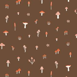 March of the Mushrooms in Brown