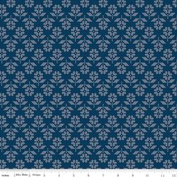 Flowers in Oxford Blue