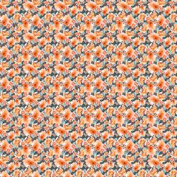 Mini Autumn Floral in Warm Orange