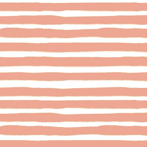 Large Painted Stripe in Deep Blush