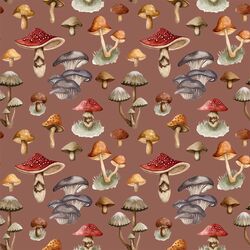 Fungi Fantasy in Rosy Autumn