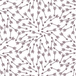 Arrows in Mulberry on White