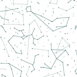 Star Charts in Agate on White