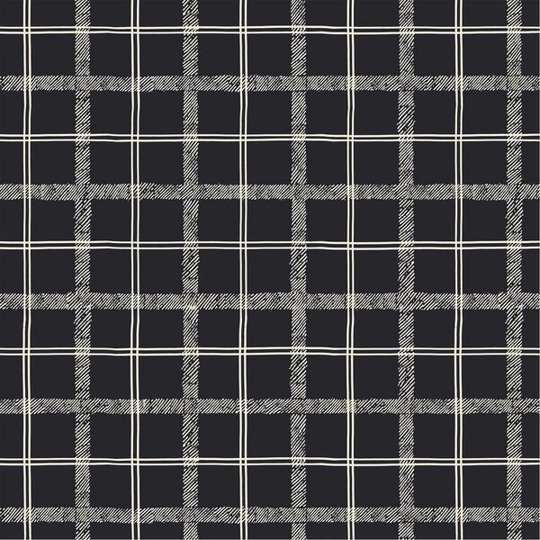 Textured Tartan in Charcoal